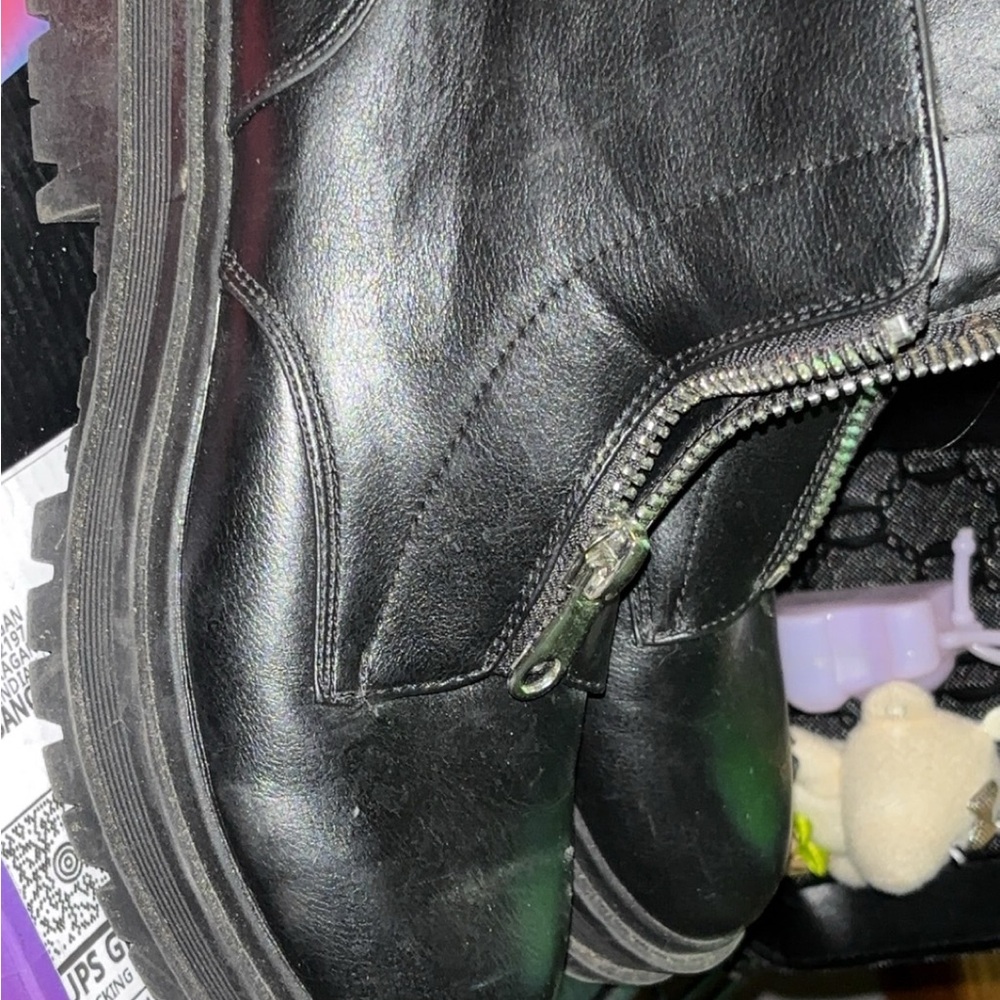 Indigo Black Ankle Boots